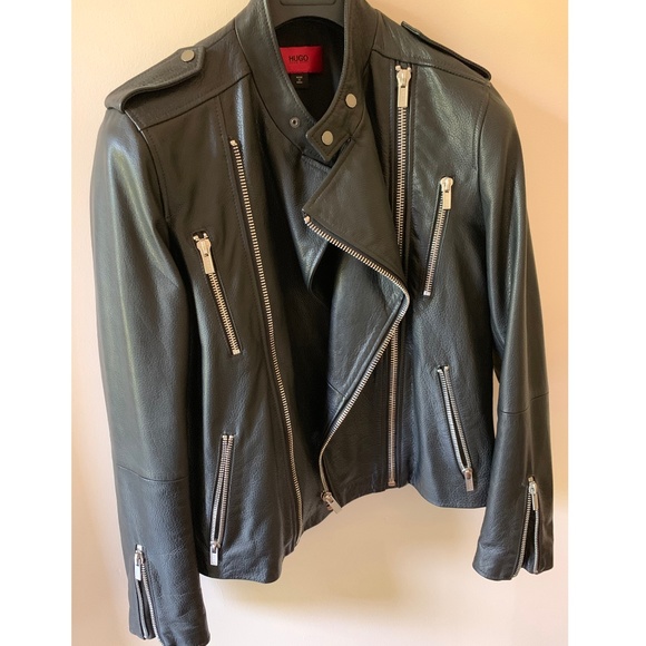 Boss Hugo Boss Leather Biker Jacket